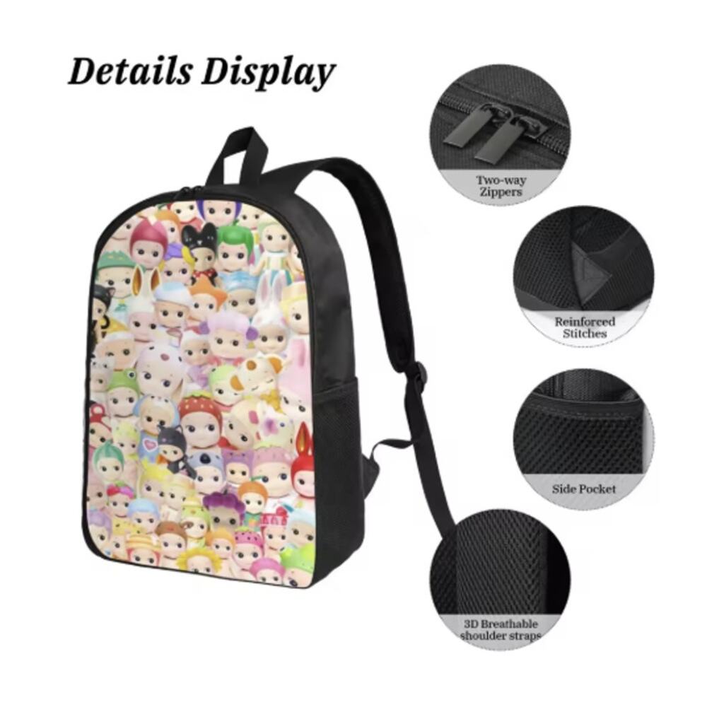 New Kawaii Cupid Angel Inspired Backpack, Lunch Box, Pen Bag, Set of 3, Gift - Picture 4 of 4